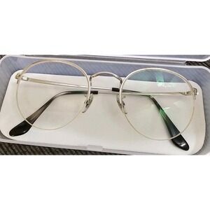 Ray Ban RB3947V 2501 51-22-145 SILVER HALF ROUND EYEGLASSES- FRAME ONLY
